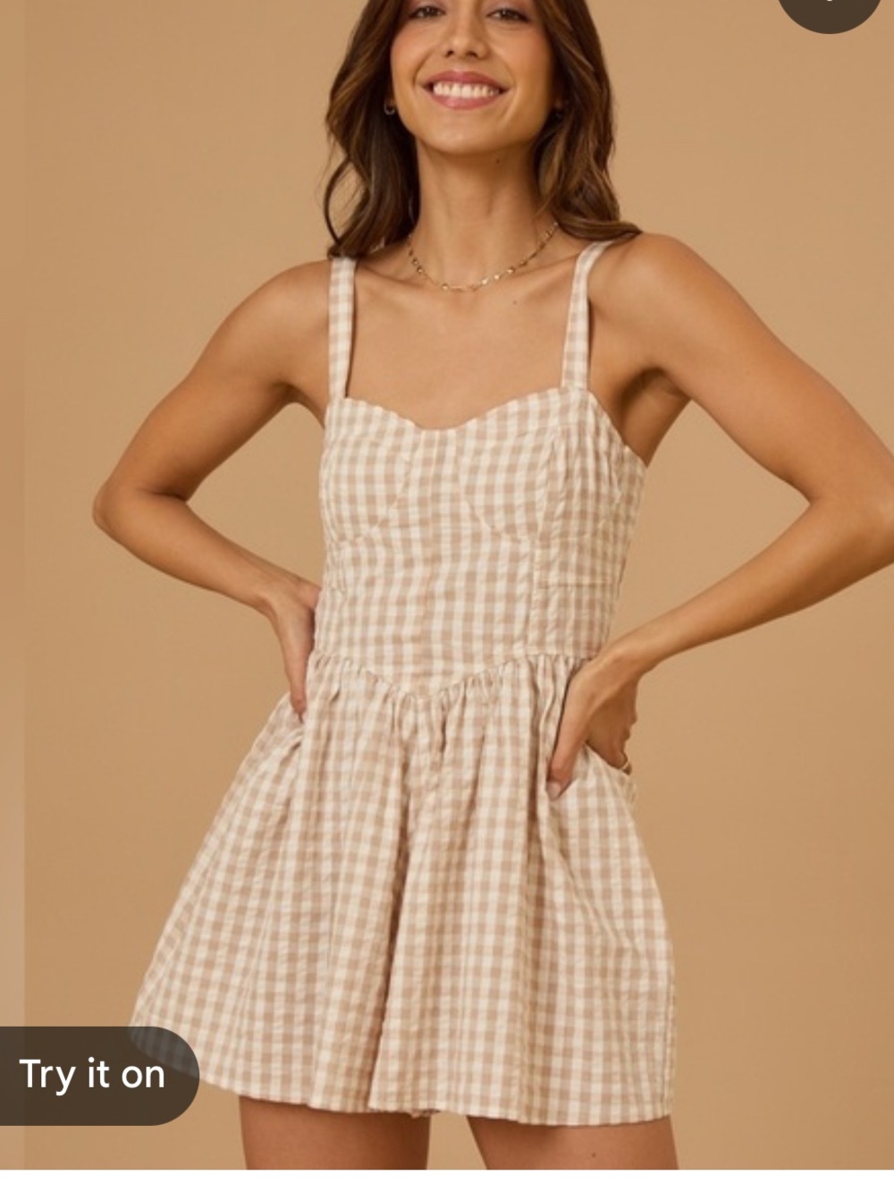 Altard state gingham romper